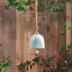 4" Ceramic Hanging Bell Rainbow White/Green - Sagebrook Home 7 4" Ceramic Hanging Bell Rainbow White/Green - Sagebrook Home -Northlight Shop GUEST 02422299 9044 4f5d 924e 139dd0f16bd6