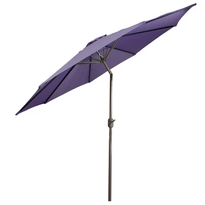 Northlight 9ft Outdoor Patio Market Umbrella With Hand Crank And Tilt - Purple 5 Northlight 9ft Outdoor Patio Market Umbrella With Hand Crank And Tilt - Purple - Image 5
