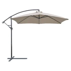 10' X 10' Outdoor Hanging Offset Cantilever Patio Umbrella With Easy Tilt - Devoko -Northlight Shop GUEST 052823c5 4c74 46f6 af3a da5d10ddfa20