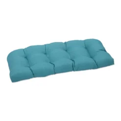 Outdoor Wicker Loveseat Cushion - Forsyth Solid - Pillow Perfect -Northlight Shop GUEST 05e67894 8f7e 40b7 ac29 9016e15a7c1c