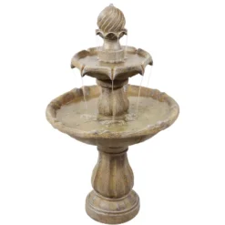 Sunnydaze Decor Sunnydaze Outdoor 2-Tier Solar Powered Water Fountain With Battery Backup And Submersible Pump - 35" 19 Sunnydaze Decor Sunnydaze Outdoor 2-Tier Solar Powered Water Fountain With Battery Backup And Submersible Pump - 35" -Northlight Shop GUEST 06ccabd4 b462 474b 9bed 6943dd328b43