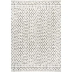 NuLOOM Stacey Textured Modern Geometric Indoor/Outdoor Patio Area Rug -Northlight Shop GUEST 078afddd 0a45 4f79 bb33 0f80b89be5a8