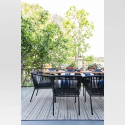 Pattern Stripe Outdoor Rug Blue - Threshold -Northlight Shop GUEST 07fecbf4 2ea7 47c7 a231 02723637f4c0