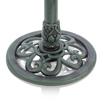 40" Tiered Pedestal Fountain With Fish Blue - Alpine Corporation 5 40" Tiered Pedestal Fountain With Fish Blue - Alpine Corporation - Image 5