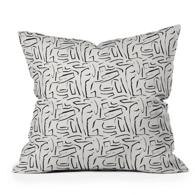 Holli Zollinger Outdoor Throw Pillow White/Black - Deny Designs 6 Holli Zollinger Outdoor Throw Pillow White/Black - Deny Designs - Image 6