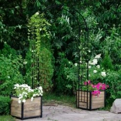 Costway Garden Arch Arbor Trellis Pergola 7.5 Ft Metal Archway For Climbing Plants Party -Northlight Shop GUEST 09483026 d1c5 4247 bcdd c709c4e71a13