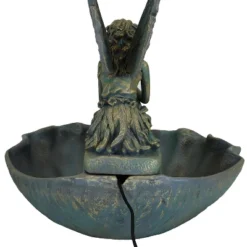 Sunnydaze Decor Sunnydaze 30"H Electric Fiberglass Fairy Shell Outdoor Water Fountain -Northlight Shop GUEST 09d85d82 b4cd 4c9d bf72 91518c372cef
