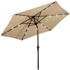 Costway 9ft Market Patio Umbrella W/Solar Lights & 40 LBS Steel Umbrella Stand 19 Costway 9ft Market Patio Umbrella W/Solar Lights & 40 LBS Steel Umbrella Stand -Northlight Shop GUEST 0d604341 52cf 432f a9a7 be3ad406f862