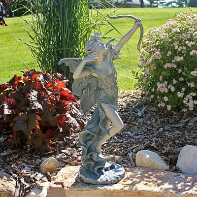 Design Toscano Rhiannon The Archer Garden Fairy Statue: Medium 1 Design Toscano Rhiannon The Archer Garden Fairy Statue: Medium