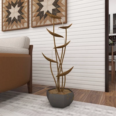 43" Metal Rustic Fountain Gold - Olivia & May 19 43" Metal Rustic Fountain Gold - Olivia & May - Image 19