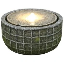 Design Toscano Stone Basket Bubbling Garden Fountain