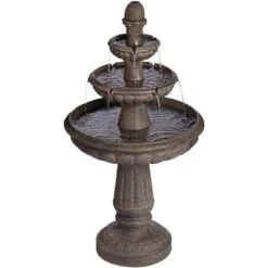 John Timberland Italian Style 3 Tier Outdoor Floor Water Fountain With Light LED 43" High Gray Faux Stone Garden Patio Backyard 15 John Timberland Italian Style 3 Tier Outdoor Floor Water Fountain With Light LED 43" High Gray Faux Stone Garden Patio Backyard -Northlight Shop GUEST 0fa68085 28d8 4a1a ac41 1e55f1982981