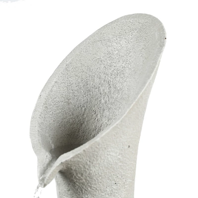 LuxenHome Gray Resin Classical Fluted Columns Outdoor Fountain 5 LuxenHome Gray Resin Classical Fluted Columns Outdoor Fountain - Image 5