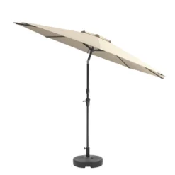10' UV And Wind Resistant Tilting Market Patio Umbrella With Base - CorLiving -Northlight Shop GUEST 128a2335 f693 4432 934d a67c8ae6ed3b