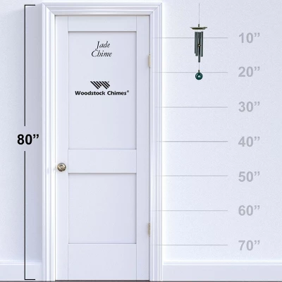 Woodstock Wind Chimes Signature Collection, Woodstock Jade Chime, 22'' Green Wind Chime JC 3 Woodstock Wind Chimes Signature Collection, Woodstock Jade Chime, 22'' Green Wind Chime JC - Image 3