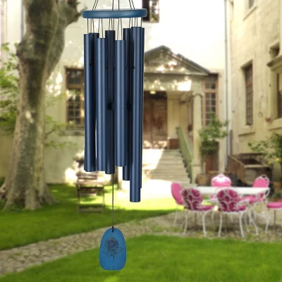 Woodstock Wind Chimes Signature Collection, Chimes Of Provence, 26'' Silver Wind Chime CPS 1 Woodstock Wind Chimes Signature Collection, Chimes Of Provence, 26'' Silver Wind Chime CPS