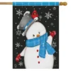 Briarwood Lane Jolly Winter Snowman House Flag Primitive Let It S