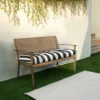 Sunbrella Tufted Outdoor Bench Cushion - Sorra Home