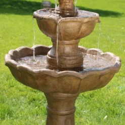Sunnydaze Decor Sunnydaze 38"H Electric Resin 2-Tier Blooming Flower Outdoor Water Feature 12 Sunnydaze Decor Sunnydaze 38"H Electric Resin 2-Tier Blooming Flower Outdoor Water Feature -Northlight Shop GUEST 1c963c7f 7008 48e0 bf8d 3abbdc509b26