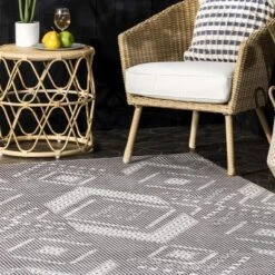 NuLOOM Carlita Bohemian Machine Washable Indoor And Outdoor Patio Area Rug -Northlight Shop GUEST 208ca4e6 4f0c 4855 8d6d 507db0888ece