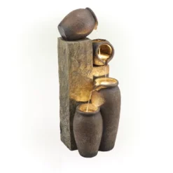 43" Indoor/Outdoor Pottery Fountain With Replaceable LED Lights Brown - Alpine Corporation -Northlight Shop GUEST 226201e8 f625 464a b428 7d6d3d54237c