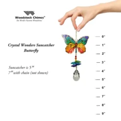 Woodstock Wind Chimes Woodstock Rainbow Makers Collection, Crystal Wonders, 5'' Butterfly Crystal Suncatcher CWBUT -Northlight Shop GUEST 22cd2655 5108 4267 b807 daec3ee6eab6