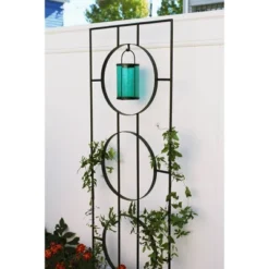 79.75" Tall Iron Modern Samara Decorative Garden Trellis Black Powder Coat Finish - Achla Designs -Northlight Shop GUEST 2332ded3 4247 4548 9673 d6ad4e0734d4