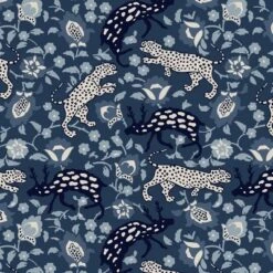 Leopard Outdoor Seat Cushion Blue - Skyline Furniture -Northlight Shop GUEST 2469c8ca a74a 4a77 8e14 74bfa06cca35