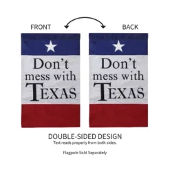 Evergreen Flag Garden Applique Don't Mess With Texas 6 Evergreen Flag Garden Applique Don't Mess With Texas -Northlight Shop GUEST 252ac981 215d 45e1 8e0f d6468d71dfc2