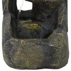 Sunnydaze Decor Sunnydaze Indoor Home Office Decorative Resin Cavernous Rock Tiers Tabletop Water Fountain Feature - 12" -Northlight Shop GUEST 27698cb1 ff90 49f2 8eef e41adbbe643e