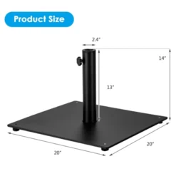 Tangkula 36LBS Outdoor Market Umbrella Base Stand Square Umbrella Holder Black -Northlight Shop GUEST 27fcd489 4518 4987 9dae 02e1cc5b9e97