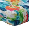 Abstract Reflections 2pc Indoor/Outdoor Chair Pad Set Blue - Pillow Perfect