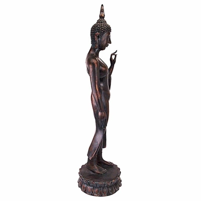 Design Toscano Free From Fear Standing Buddha Statue 3 Design Toscano Free From Fear Standing Buddha Statue - Image 3