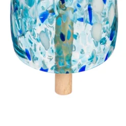 Evergreen Art Glass Speckle Light Blue Bell Chime -Northlight Shop GUEST 2c93a7af 51f6 42d6 8c8e 8dd15655f76c