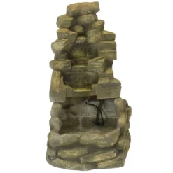Sunnydaze Decor Sunnydaze 37"H Electric Fiberglass Stone Falls Waterfall Outdoor Water Fountain -Northlight Shop GUEST 2d47b3d8 0783 4641 93cb d4012516efbb