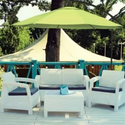 Nature Spring Offset Patio Umbrella - 10' Lime Green -Northlight Shop GUEST 2ec81cd7 f6a0 4fe7 9ae0 07175c60a950