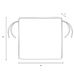 18" X 18" Outdoor Seat Cushion Frolic - Skyline Furniture -Northlight Shop GUEST 30213c28 9bd5 498f 962e a9c29d4528ff 2