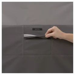 Ravenna Offset Patio Umbrella And Frame Cover - Dark Taupe - Classic Accessories