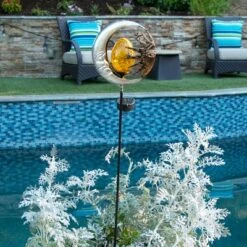 38" Metal Solar Sun And Moon Garden Stake - Exhart 24 38" Metal Solar Sun And Moon Garden Stake - Exhart -Northlight Shop GUEST 31ed9360 627d 4122 a25f 61e213604224