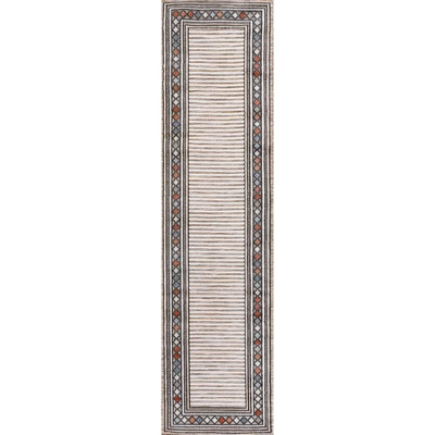 JONATHAN Y Sebastian High-Low Modern Diamond Border Classic Indoor/Outdoor Area Rug 1 JONATHAN Y Sebastian High-Low Modern Diamond Border Classic Indoor/Outdoor Area Rug