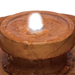 29" Resin Outdoor 2-Tier Traditional Birdbath Water Fountain With LED Lights Brown - Alpine Corporation 9 29" Resin Outdoor 2-Tier Traditional Birdbath Water Fountain With LED Lights Brown - Alpine Corporation -Northlight Shop GUEST 322f1d0a edf1 49cf 8207 791287034bd0