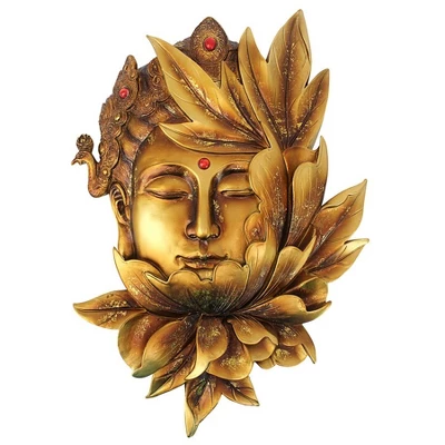 Design Toscano Enlightened Deities Wall Sculptures: Guan Yin 1 Design Toscano Enlightened Deities Wall Sculptures: Guan Yin