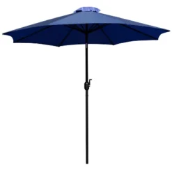 Flash Furniture Kona 9 FT Round Umbrella With 1.5" Diameter Aluminum Pole With Crank And Tilt Function -Northlight Shop GUEST 33ccce48 5469 4f9a 9fff 31de9868631f