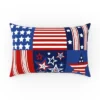 12"x18" Outdoor/Indoor Patriotic Truck Lumbar Throw Pillow Red - Pillow Perfect