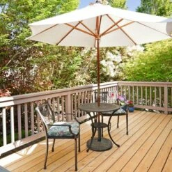 Tangkula 18" Patio Resin Umbrella Base, 24 LBS Outdoor Heavy Duty Round Umbrella Base -Northlight Shop GUEST 39403d23 d7dc 43f4 905b 8b1007e04f7e