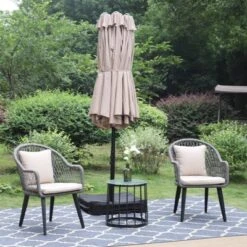 Rectangular Outdoor Patio Market Umbrella With Extra Large Base And Sand Bags - Captiva Designs 18 Rectangular Outdoor Patio Market Umbrella With Extra Large Base And Sand Bags - Captiva Designs -Northlight Shop GUEST 3a5ea962 3308 4ae8 b818 13ccdcc7ea52