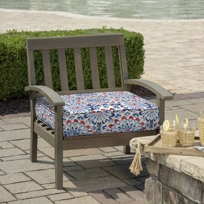 24" X 24" ProFoam Outdoor Deep Seat Bottom Cushion - Clark Blue - Arden Selections 1 24" X 24" ProFoam Outdoor Deep Seat Bottom Cushion - Clark Blue - Arden Selections