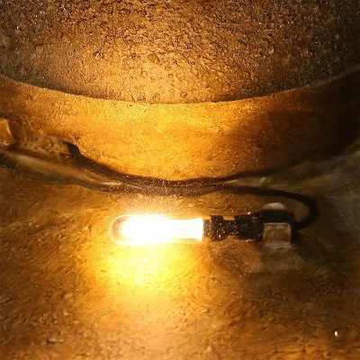 Sunnydaze Decor Sunnydaze 65"H Electric Resin And Concrete 4-Tier Eggshell Edge Outdoor Water Fountain With LED Lights 4 Sunnydaze Decor Sunnydaze 65"H Electric Resin And Concrete 4-Tier Eggshell Edge Outdoor Water Fountain With LED Lights - Image 4