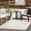 NuLOOM Stacey Textured Modern Geometric Indoor/Outdoor Patio Area Rug