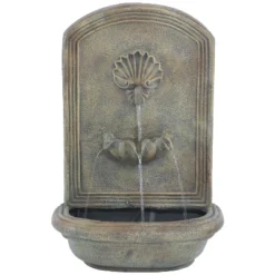 Sunnydaze Decor Sunnydaze 27"H Electric Polystone Seaside Outdoor Wall-Mount Water Fountain -Northlight Shop GUEST 3f01a996 becd 4736 8a7b e6a35199a8e3